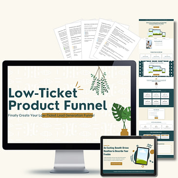 low ticket product funnel graphic