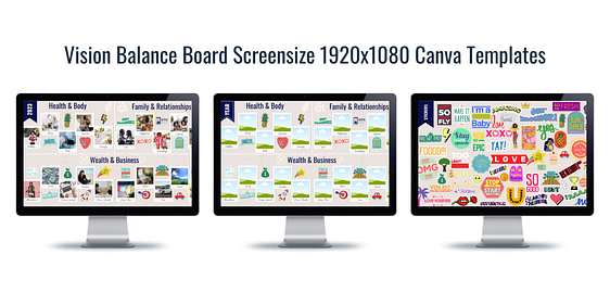 Whole Boss Vision Board Screensized Mockup