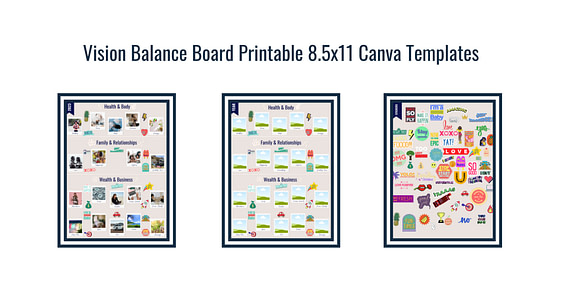 Whole Boss Vision Board Printable Mockup